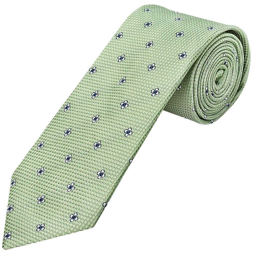 Green Petal Classic Mens Tie 1