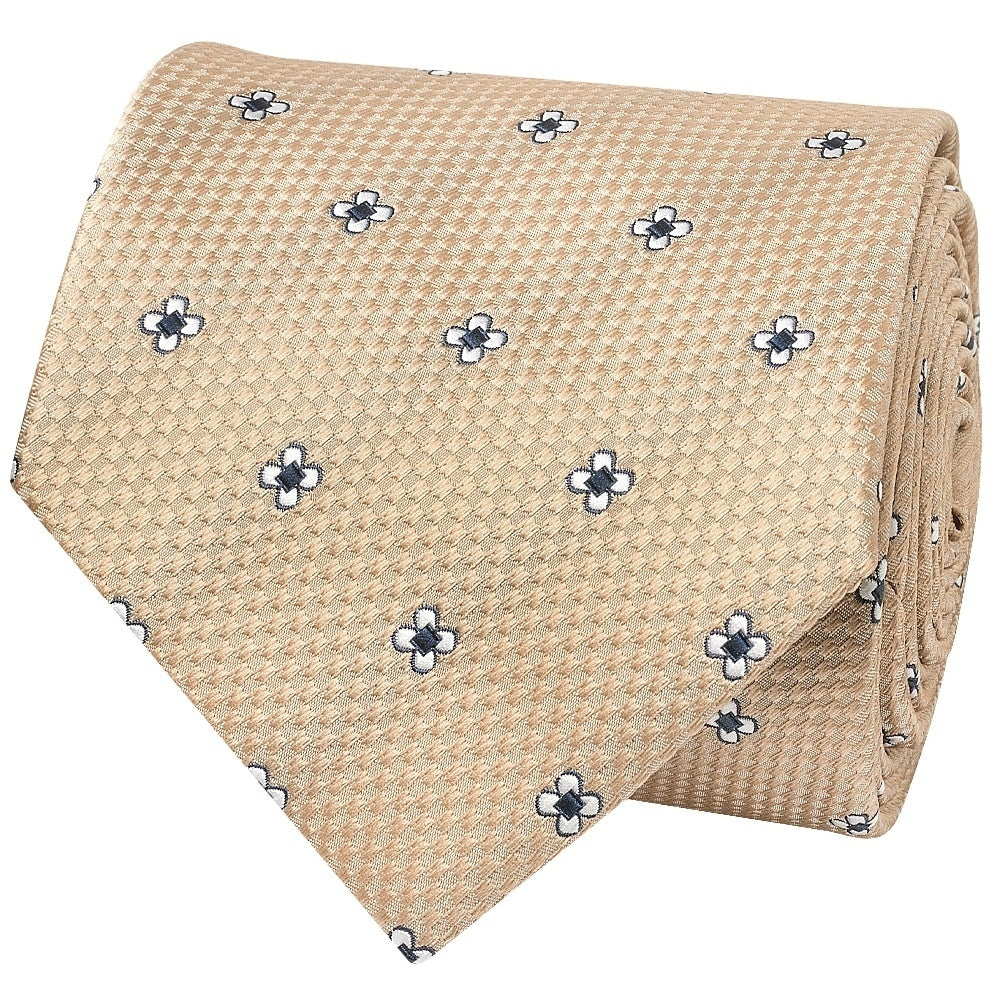 Gold Petal Classic Mens Tie And Pocket Square Set 3