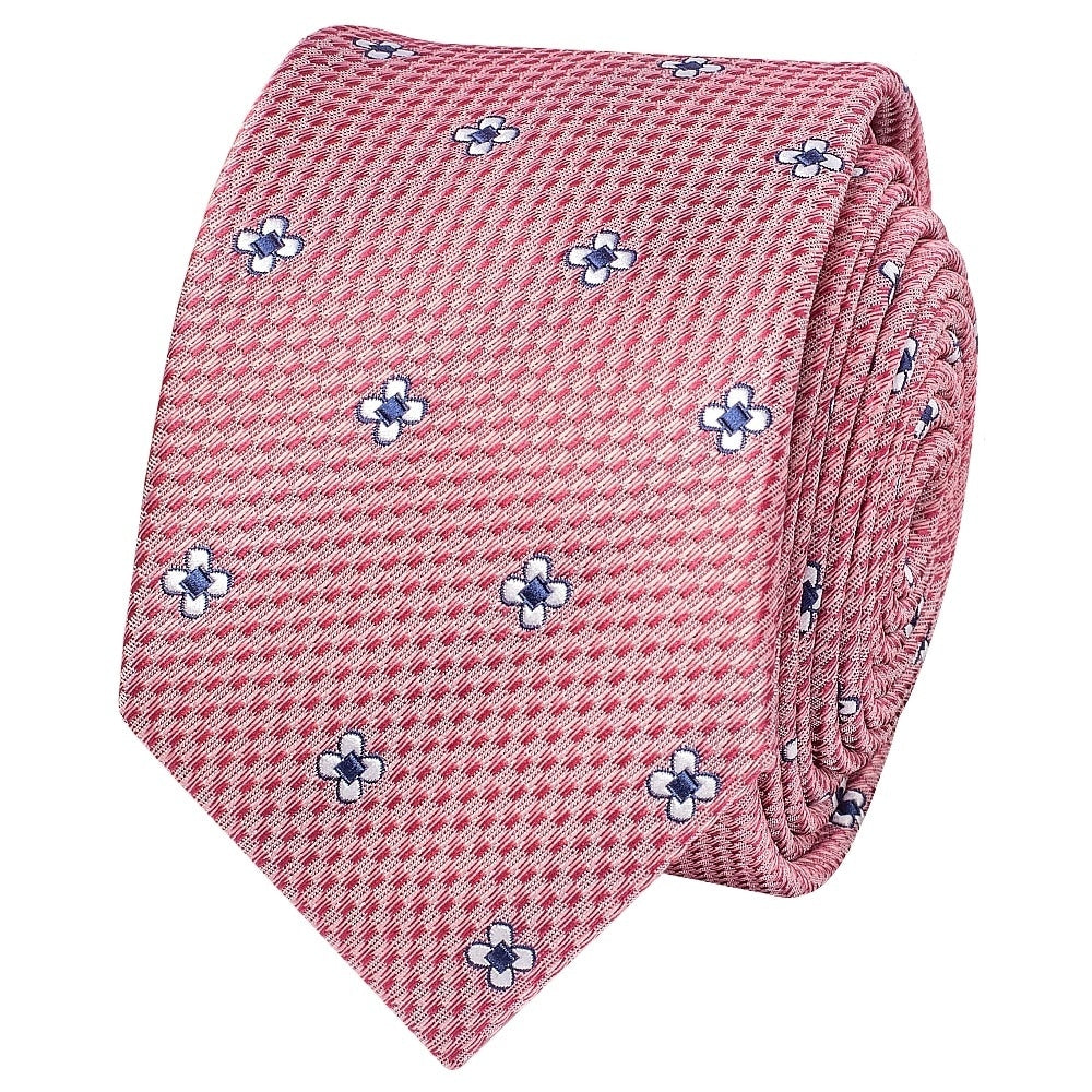Rose Petal Skinny Mens Tie And Pocket Square Set 3