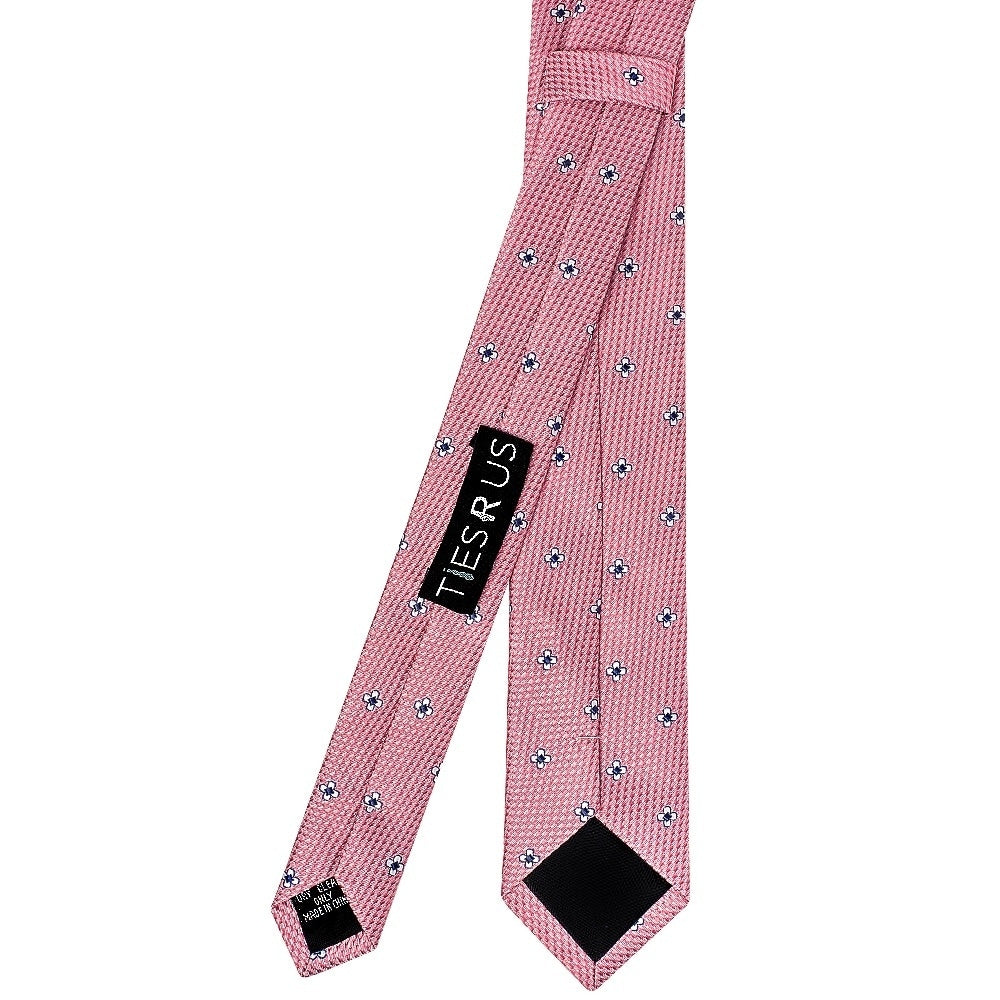 Rose Petal Skinny Mens Tie And Pocket Square Set 4