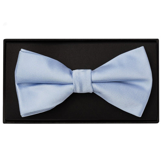 Plain Dusty Blue Handmade Mens Bow Tie
