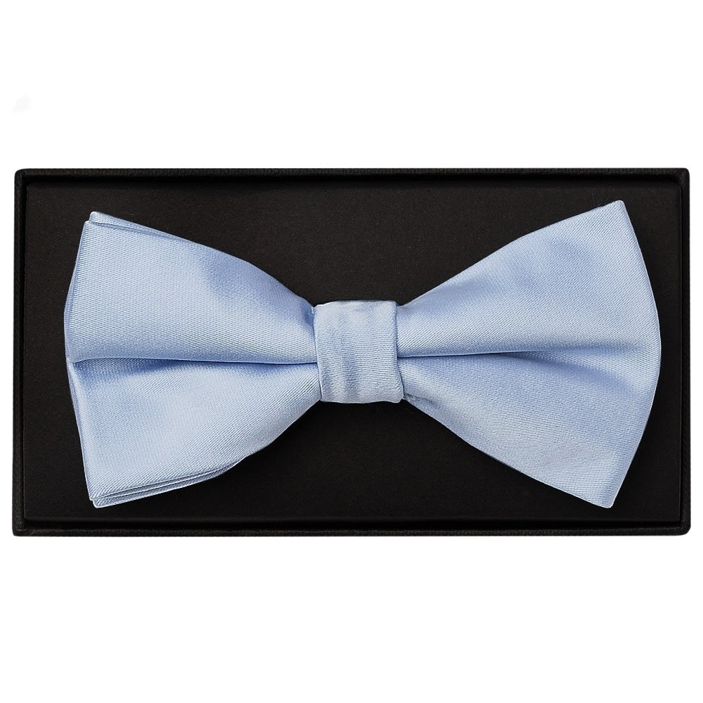 Plain Dusty Blue Handmade Mens Bow Tie 1