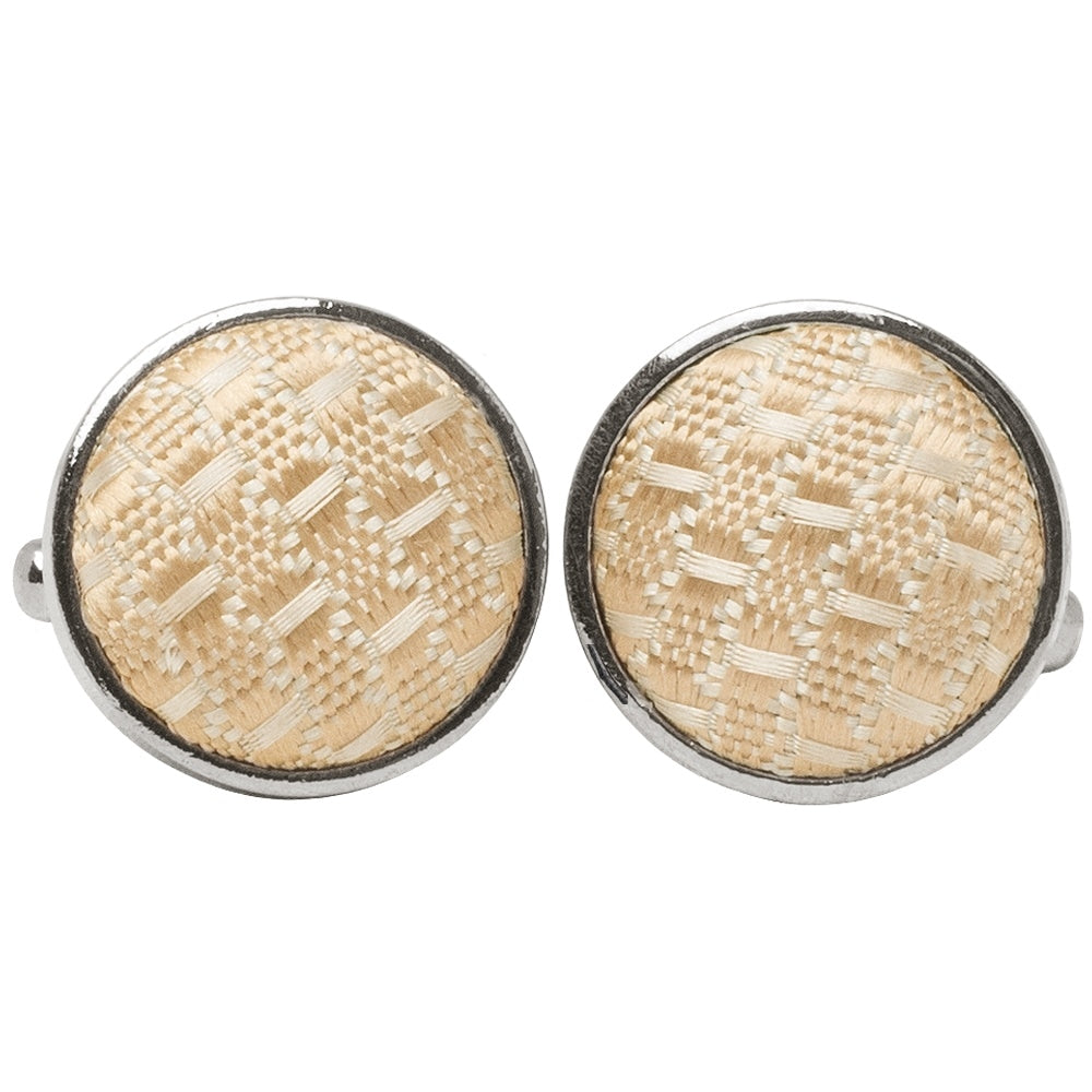 Gold Textured Cufflinks 1