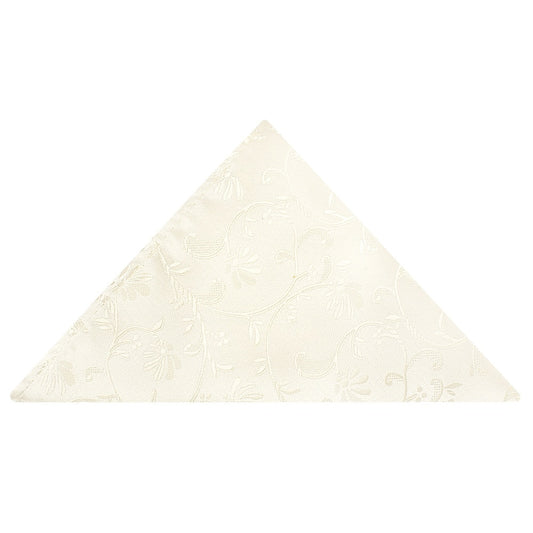 Ivory Floral Pocket Square