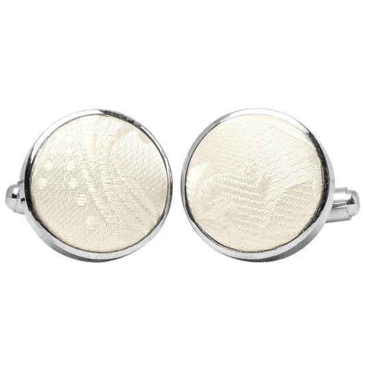 Ivory Paisley Cufflinks 1