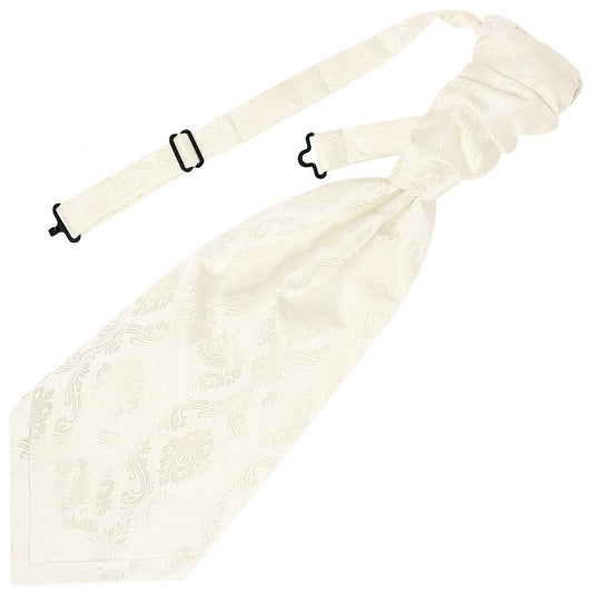 Ivory Paisley Mens Cravat Tie 1