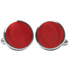 Plain Scarlet Red Cufflinks