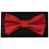 Scarlet Red Handmade Mens Bow Tie