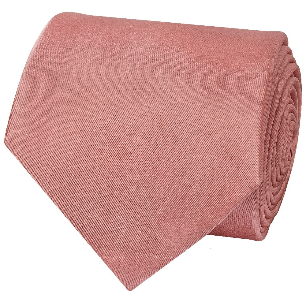 Rose Gold Satin Classic Mens Tie 3