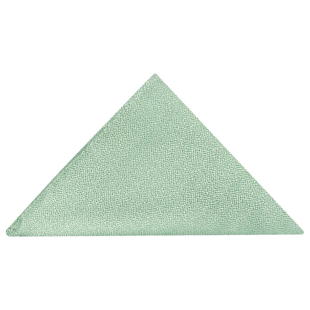 Plain Green Textured Silk Classic Mens Tie And Pocket Square Set 5