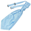 Sky Blue Cravat Tie For Men in Satin