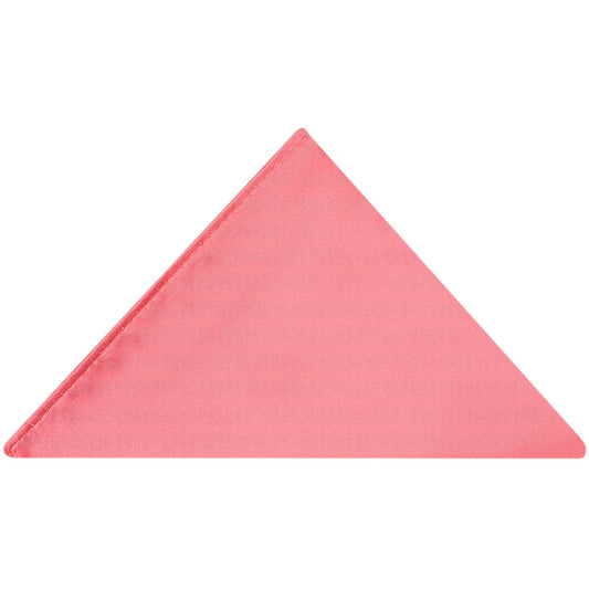 Plain Light Coral Pink Pocket Square 1