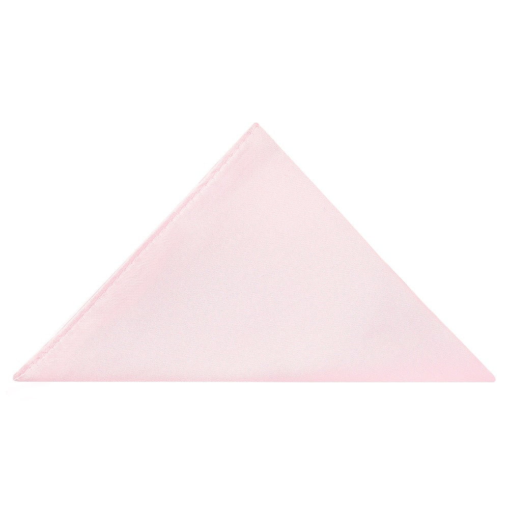 Plain Blush Pink Pocket Square 1