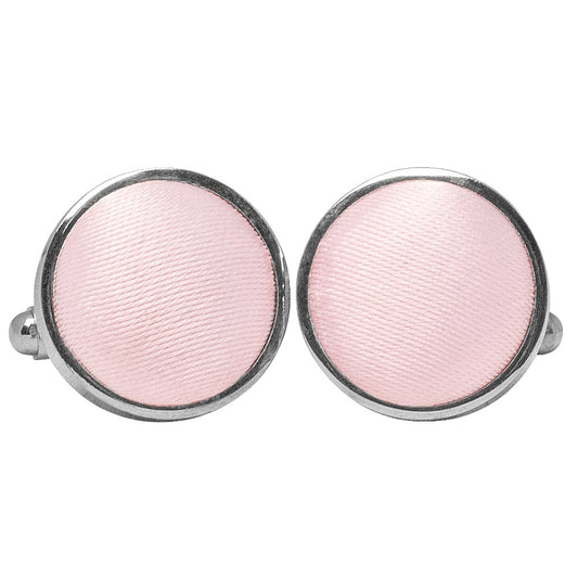 Plain Blush Pink Cufflinks