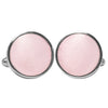 Plain Blush Pink Cufflinks