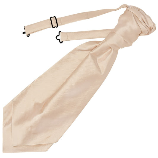 Plain Nude Satin Mens Cravat Tie 1