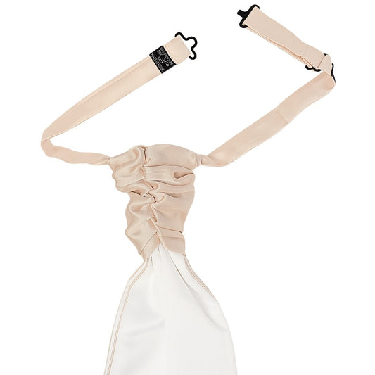Plain Nude Satin Mens Cravat Tie 2