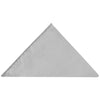 Plain Silver Pocket Square