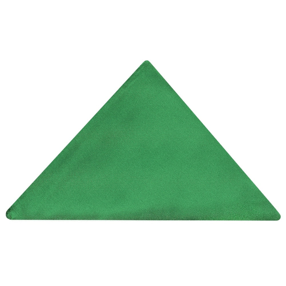 Plain Emerald Green Satin Classic Mens Tie And Pocket Square Set 6