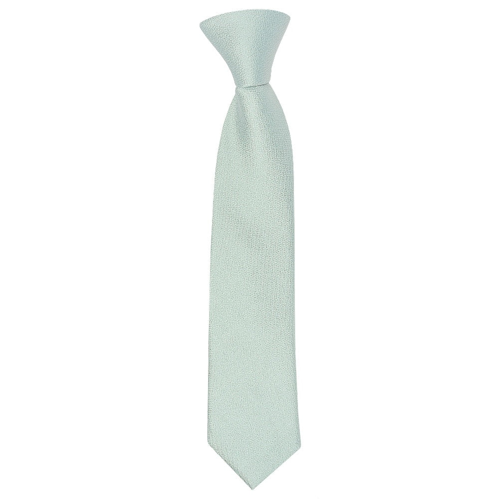 Pre Tied Duck Egg Silk Boys Tie Age 4 7 1