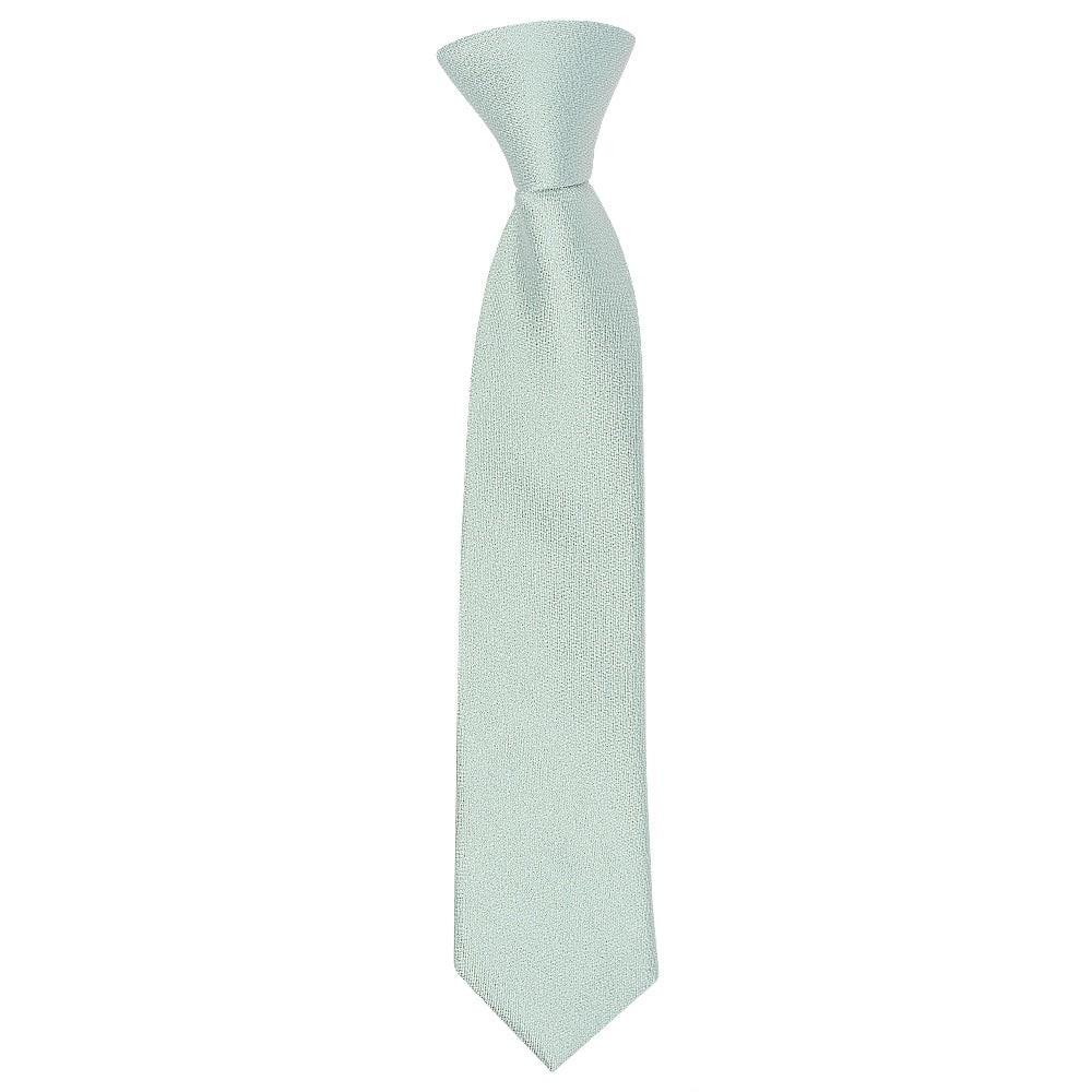 Pre Tied Duck Egg Silk Boys Tie And Pocket Square Set Age 4 7 2