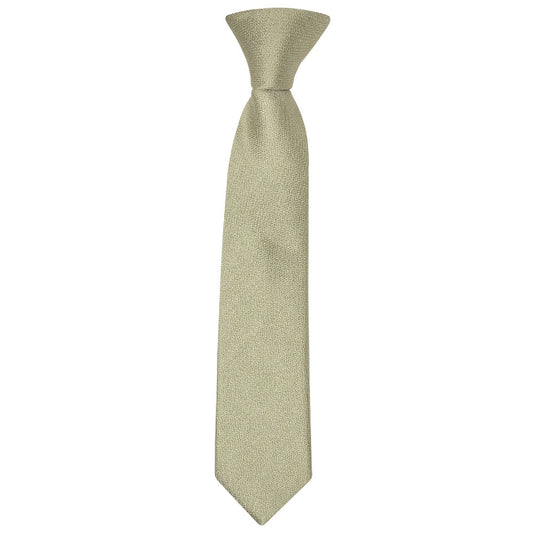 Pre Tied Khaki Green Silk Boys Tie Age 4 7 1