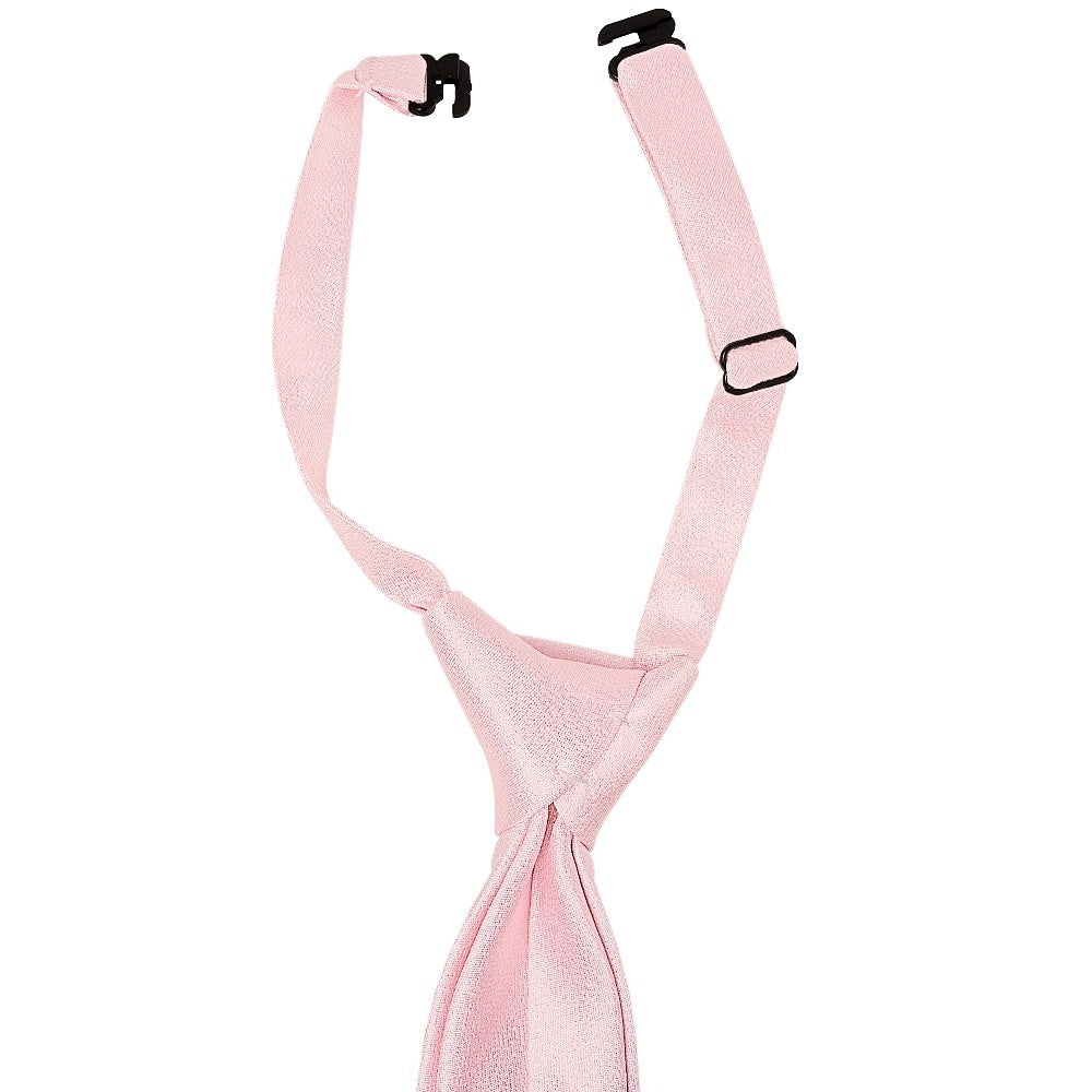 Pre Tied Blush Pink Silk Boys Tie And Pocket Square Set Age 4 7 3