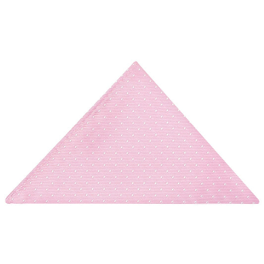 Pink And White Polka Dot Pocket Square 1