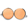 Plain Peach Cufflinks