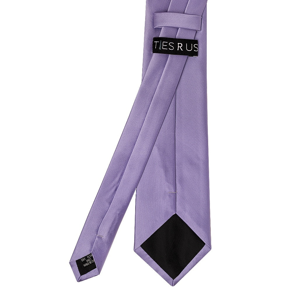 Lavender Satin Classic Mens Tie 4