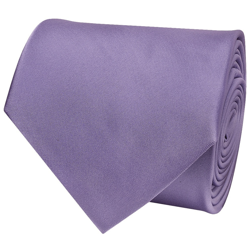 Lavender Satin Classic Mens Tie And Pocket Square Set 4