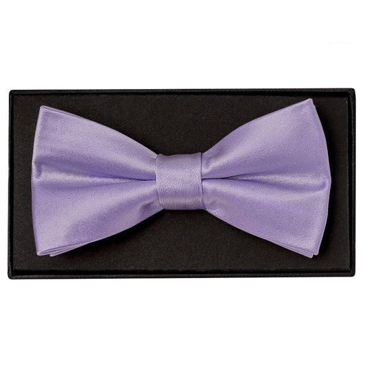Plain Lavender Handmade Mens Bow Tie 1