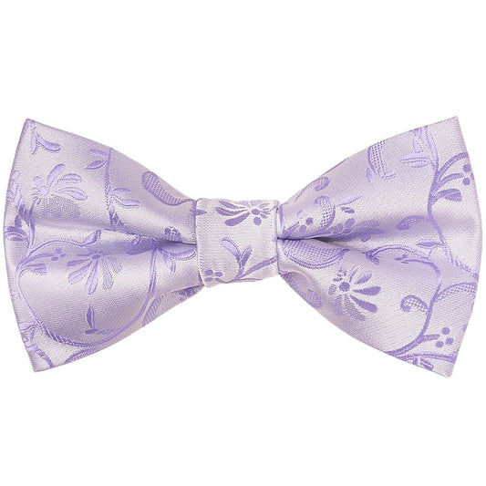 Pre Tied Lavender Floral Boys Bow Tie Age 4 7 1