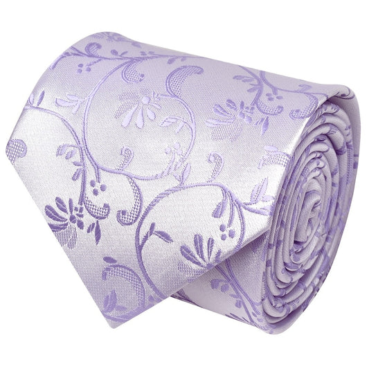Lavender Floral Classic Mens Tie 2