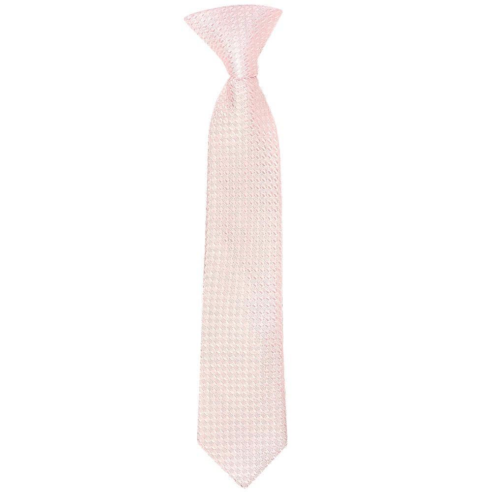 Pre Tied Blush Textured Boys Tie Age 4 7 1
