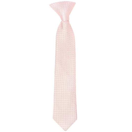 Pre Tied Blush Textured Boys Tie Age 4 7 1