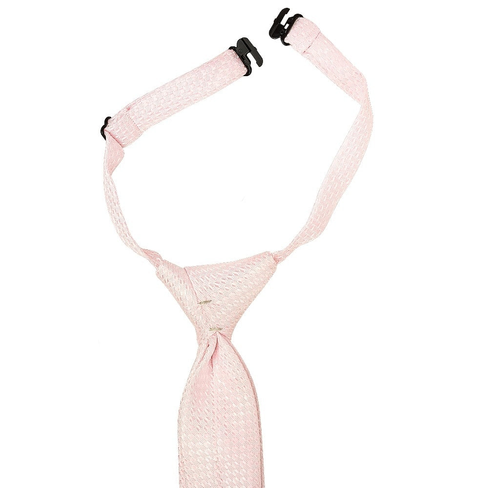 Pre Tied Blush Textured Boys Tie And Pocket Square Set Age 4 7 3