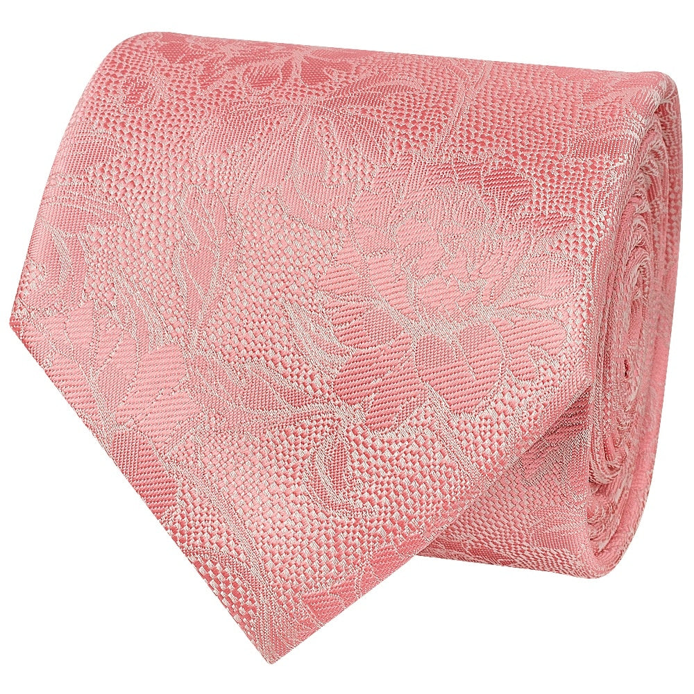 Pink Flower Classic Mens Tie 2