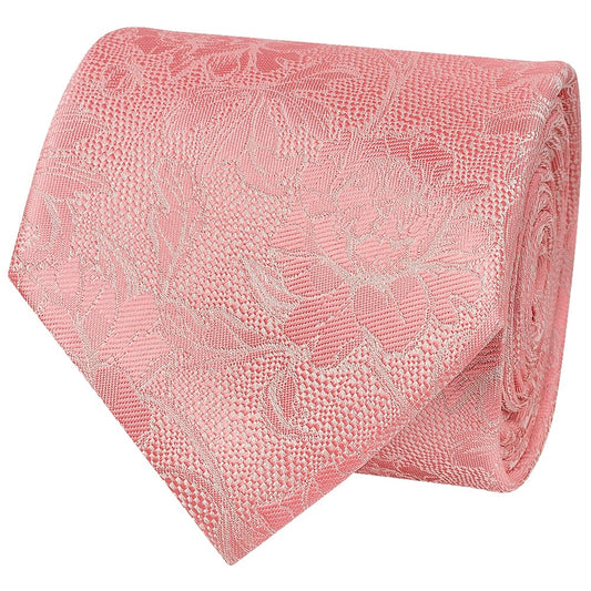 Pink Flower Classic Mens Tie 2