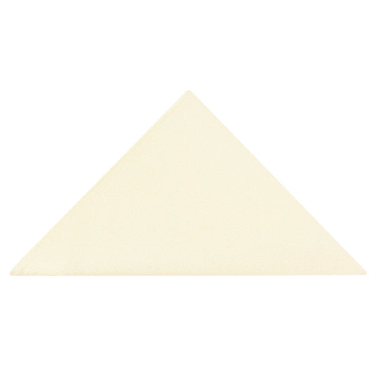 Plain Ivory Silk Pocket Square 1
