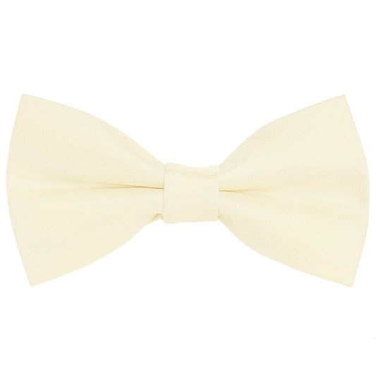 Pre Tied Ivory Silk Boys Bow Tie Age 4 7 1