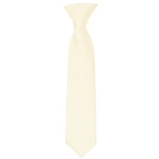 Pre Tied Ivory Silk Boys Tie And Pocket Square Set Age 4 7 2