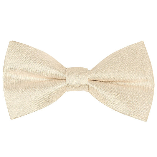 Pre Tied Champagne Silk Boys Bow Tie Age 18 Months 3 Years 1
