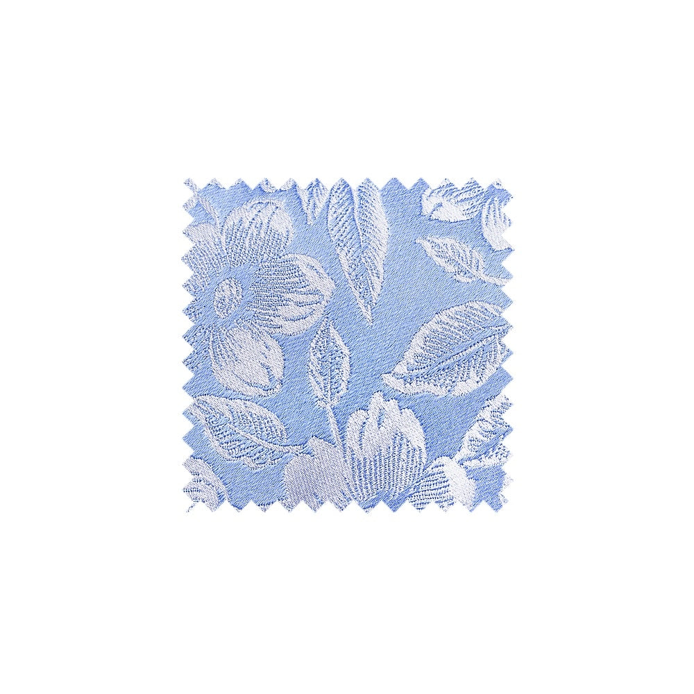 Blue Floral Silk Swatch - BUFF1
