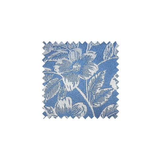 Dusty Blue Floral Silk Swatch - DBFF1