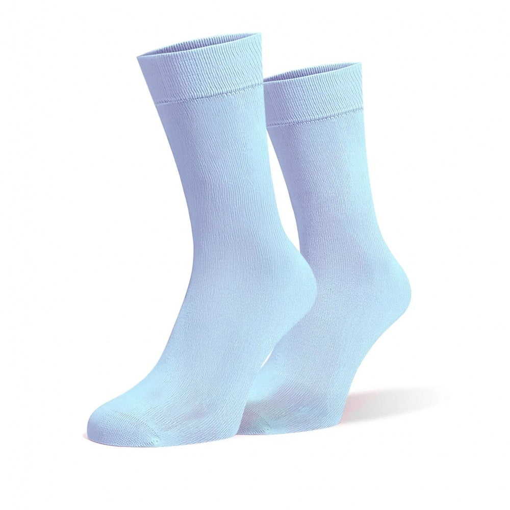 Baby Blue Cotton Socks 1