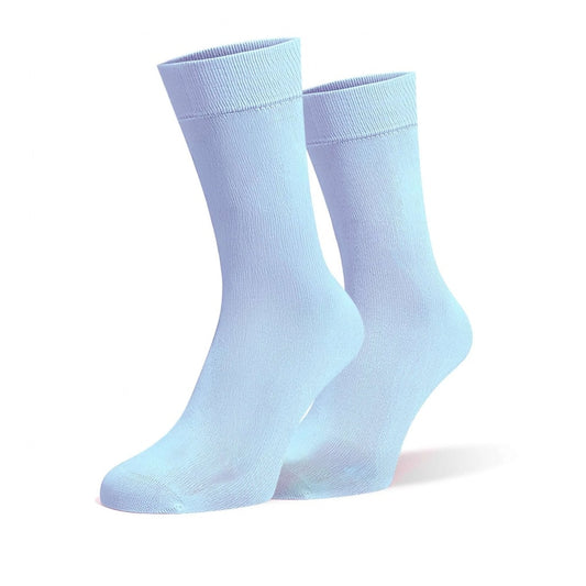 Baby Blue Cotton Socks 1