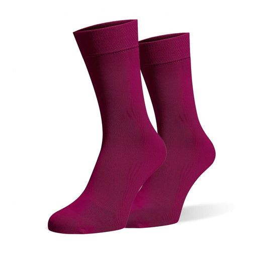 Burgundy Cotton Socks 1