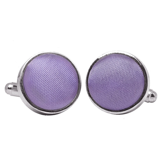 Plain Lavender Cufflinks 1