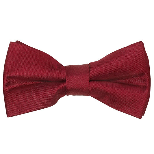 Pre Tied Maroon Boys Bow Tie Age 18 Months 3 Years 1